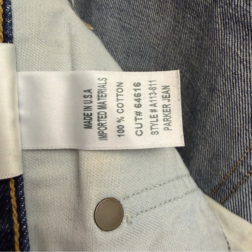 AGOLDE Parker High Rise Straight Leg Jeans Cropped Medium Wash - Picture 8 of 8